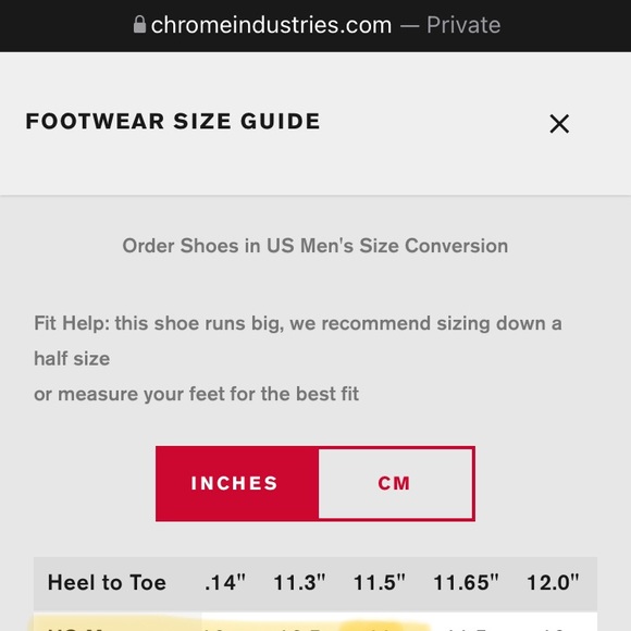 Chrome Sneakers Men's 11 - Picture 6 of 7